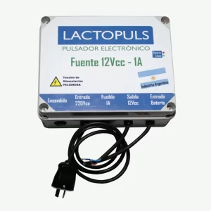 Fuente Regulada 12VCC - 1A con Cable Batería