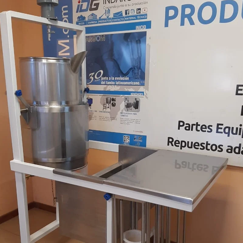 Pasteurización de leche y envasado de leche - Elaboración de queso 
