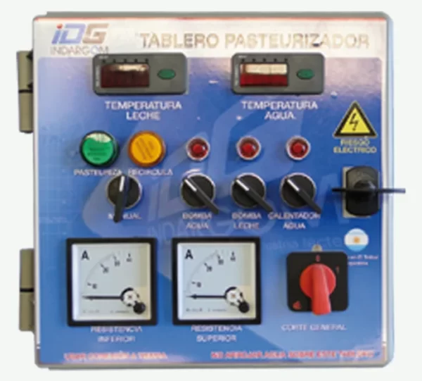 tablero de control Pasteurizador de Leche Indargom